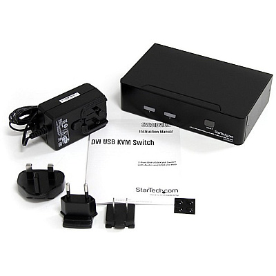 StarTech 2 Port Dvi Usb Kvm Switch With Audio (SV231DVIUA)
