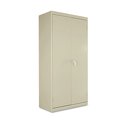 Alera Standard Assembled Storage Cabinet, 36w x 18d x 72h, Putty (ALECME7218PY)