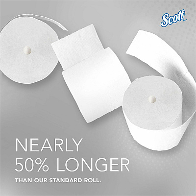 Scott Essential Coreless High-Capacity Standard Roll Toilet Paper (KCC04007)
