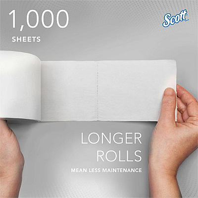 Scott Essential Coreless High-Capacity Standard Roll Toilet Paper (KCC04007)