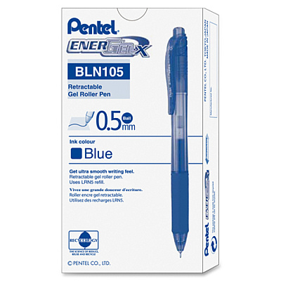 EnerGel EnerGel-X Retractable Gel Pens (PENBLN105C)