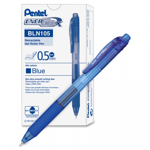 Pentel EnerGel-X Retractable Gel Pens (BLN105C)
