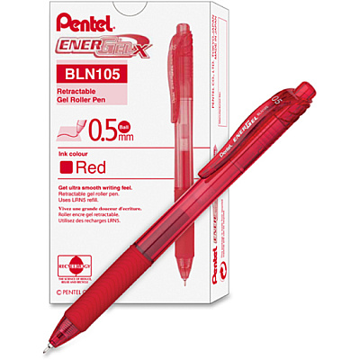EnerGel EnerGel-X Retractable Gel Pens (PENBLN105B)