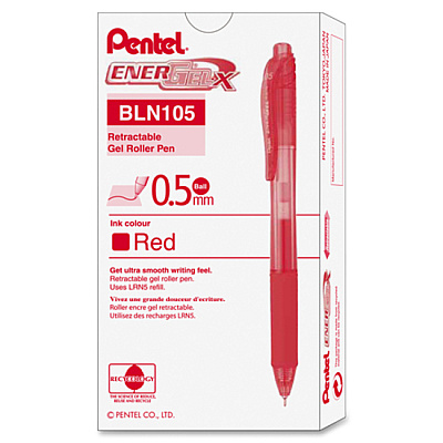 EnerGel EnerGel-X Retractable Gel Pens (PENBLN105B)