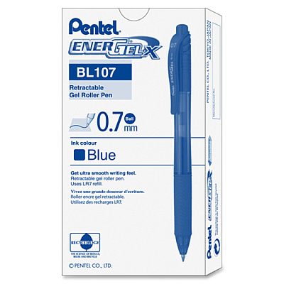 EnerGel EnerGel-X Retractable Gel Pens (PENBL107C)