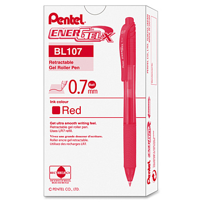 EnerGel EnerGel-X Retractable Gel Pens (PENBL107B)