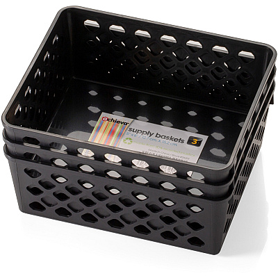 Officemate Recycled Supply Baskets, 3PK (OIC26201)