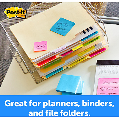 Post-it Durable Tabs - Primary Colors (MMM686ALYR)