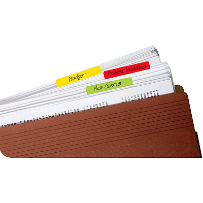 Post-it Durable Tabs - Primary Colors (MMM686ALYR)