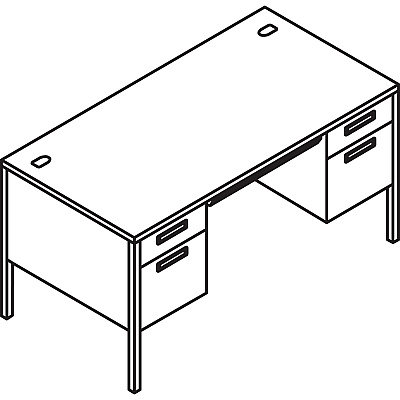 HON Metro Classic HP3262 Pedestal Desk (HONP3262CL)
