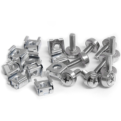 StarTech 50 Pkg M5 Mounting Screws And Cage Nuts (CABSCREWM5)