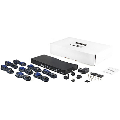 StarTech 8 Port 1u Rack Mount Usb Kvm Switch Kit (SV831DUSBUK)