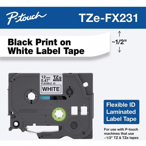 Brother Flexible Cable/Wire TZe ID Tape (TZEFX231)
