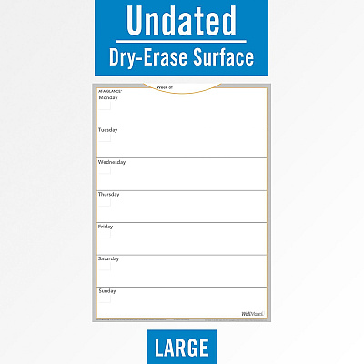 AT-A-GLANCE WallMates Self-Adhesive Dry Erase Weekly Plan Surface (AAGAW503028)