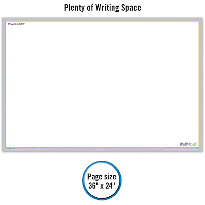 AT-A-GLANCE WallMates Self-Adhesive Dry Erase Writing Surface (AAGAW601028)