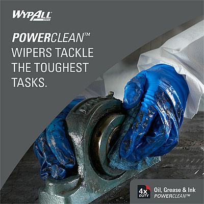 Wypall Oil, Grease & Ink Quarterfold Disposable Cloths (KCC33560)