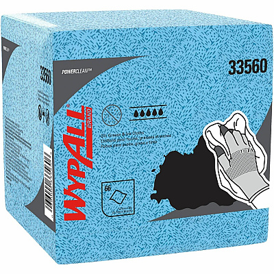 Wypall Oil, Grease & Ink Quarterfold Disposable Cloths (KCC33560)