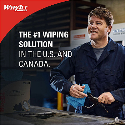Wypall Oil, Grease & Ink Quarterfold Disposable Cloths (KCC33560)