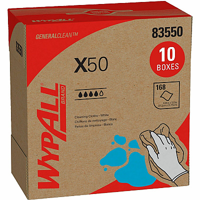 Wypall GeneralClean X50 Cleaning Cloths - Pop-Up Box (KCC83550)