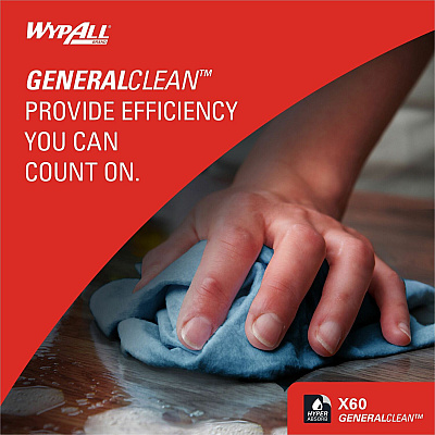 Wypall GeneralClean X60 Multi-Task Cleaning Cloth Jumbo Roll (KCC34965)
