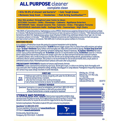 LYSOL Lemon All Purpose Cleaner (RAC75352EA)