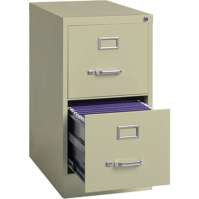 Lorell Fortress Series 22" Commercial-Grade Vertical File Cabinet (LLR42290)