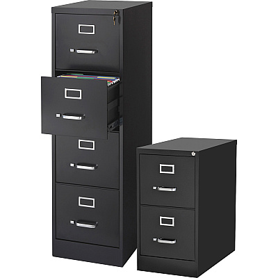Lorell Fortress Series 22" Commercial-Grade Vertical File Cabinet (LLR42291)