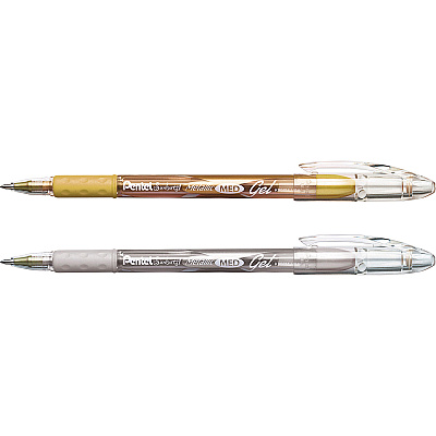 Pentel Arts Pentel Sunburst Metallic Color Permanent Gel Pens (PENK908MBP2XZ)
