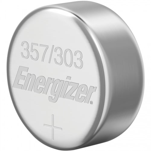 Energizer 357/303 Silver Oxide Button Battery, 3 Pack (357BPZ3)