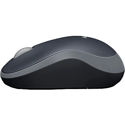 Logitech M185 Wireless Mouse, 2.4GHz with USB Mini Receiver, 12-Month Battery Life, 1000 DPI Optical Tracking, Ambidextrous, Compatible with PC, Mac, Laptop (Swift Grey) (LOG910002225)