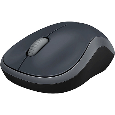 Logitech M185 Wireless Mouse, 2.4GHz with USB Mini Receiver, 12-Month Battery Life, 1000 DPI Optical Tracking, Ambidextrous, Compatible with PC, Mac, Laptop (Swift Grey) (LOG910002225)