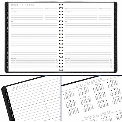 AT-A-GLANCE Contemporary Weekly/Monthly Planner, Vertical-Column Format, 11 x 8.25, Graphite Cover, 12-Month (Jan to Dec): 2026 (70950X45)