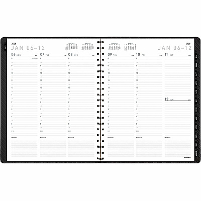 AT-A-GLANCE Contemporary Weekly/Monthly Planner, Vertical-Column Format, 11 x 8.25, Graphite Cover, 12-Month (Jan to Dec): 2026 (70950X45)