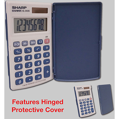 Sharp Handheld Calculator with Hard Case (SHREL243SB)