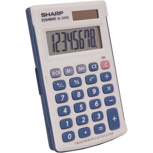 Sharp Handheld Calculator with Hard Case (EL243SB)