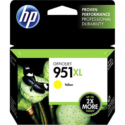 HP 951XL (HEWCN048AN) Original Inkjet Ink Cartridge - Yellow - 1 Each
