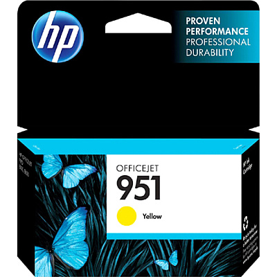 HP 951 (HEWCN052AN) Original Standard Yield Inkjet Ink Cartridge - Yellow - 1 Each