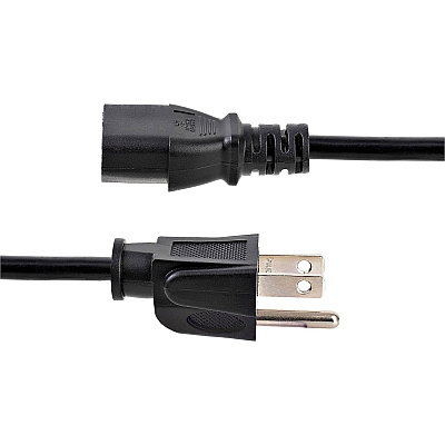 StarTech 15ft Power Cord, Nema 5-15p To C13 Cable (PXT10115)