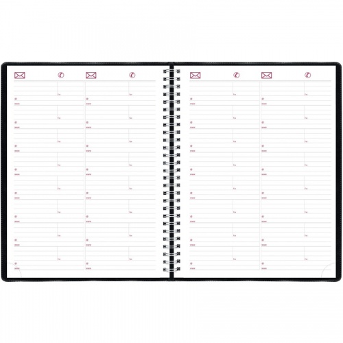 Brownline Soft Cover Twin-wire Weekly Planner (CB950BLK)