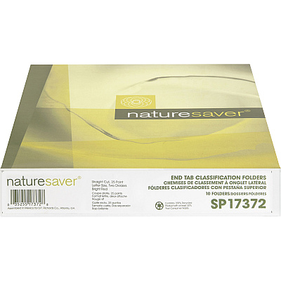 Nature Saver Letter Recycled Classification Folder (NATSP17372)