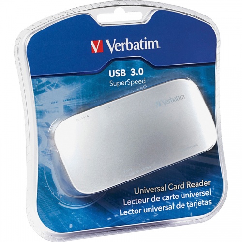 Verbatim Universal Card Reader, USB 3.0 - Silver (97706)