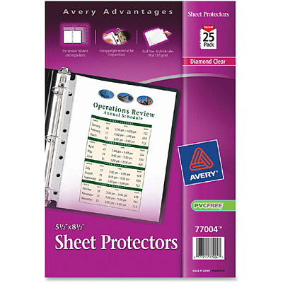 Avery Mini Diamond Clear Heavyweight Sheet Protectors (AVE77004)