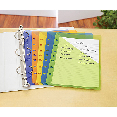 Avery Durable Mini Binder Pockets - For 3-Ring and 7-Ring Binders (AVE75307)