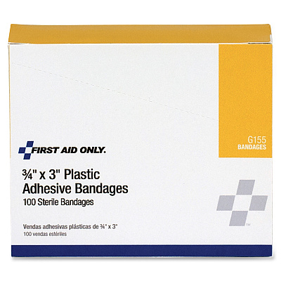 First Aid Only Plastic Adhesive Bandages (FAOG155)