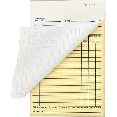 Business Source All-purpose Carbonless Forms Book (BSN39552)