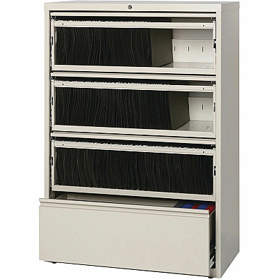 Lorell Fortress Lateral File with Roll-Out Shelf (LLR43510)
