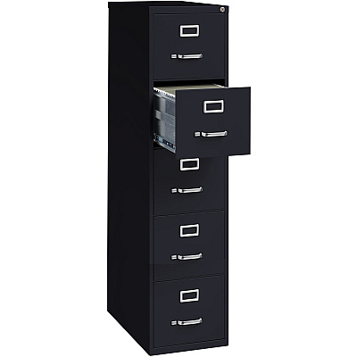 Lorell Fortress Series 26-1/2" Commercial-Grade Vertical File Cabinet (LLR48498)