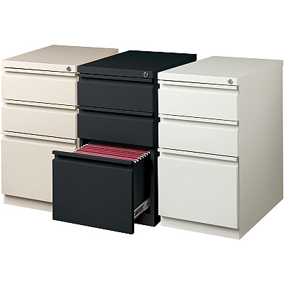 Lorell 20" Box/Box/File Mobile File Cabinet with Full-Width Pull (LLR49520)