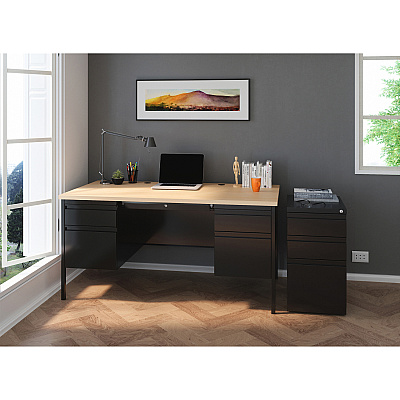 Lorell 20" Box/Box/File Mobile File Cabinet with Full-Width Pull (LLR49521)