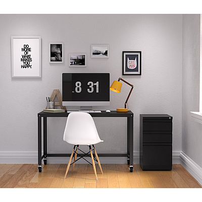 Lorell 20" Box/Box/File Mobile File Cabinet with Full-Width Pull (LLR49521)